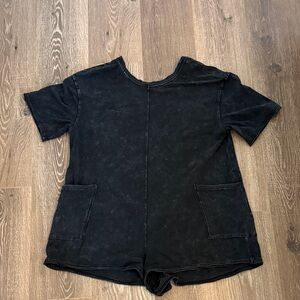 FP Movement by Free People Black Romper